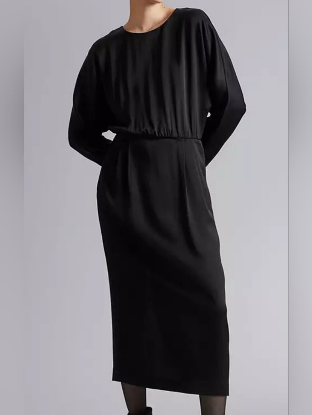 & Other Stories Open Back Midi Dress - Picture 2 of 13